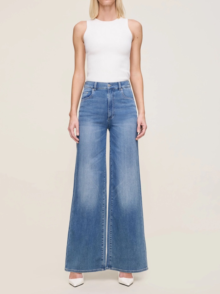 Dl1961 Hepburn Wide Leg High Rise Jeans